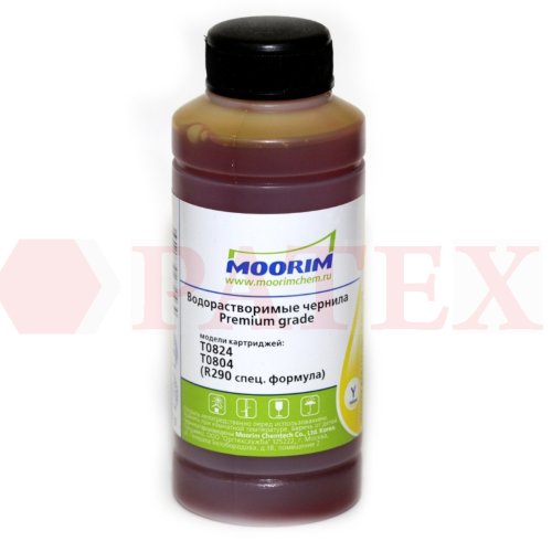 Moorim Premium Чернила для Epson R290, T50, L800 (T0804, T2614, T0824, T0794), 100 мл., Yellow Чернила Moorim Premium для принтеров Epson R290, T50, L800 (T0804, T2614, T0824, T0794), 100 мл., Yellow