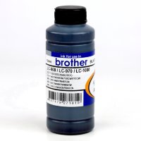 Inko Чернила (краска) для принтера Brother LC563, LC565, LC663, LC665, LC900, LC970, LC1000, 100мл, Black